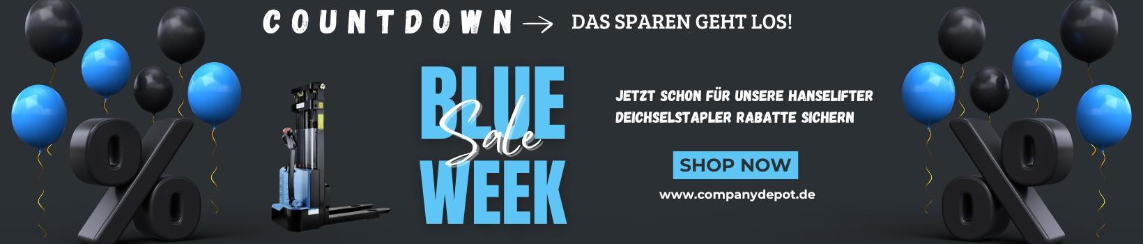 Blue Week Countdown bei CompanyDEPOT