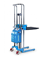 Elektro-Mitnahmehochhubwagen E-PS0, elektrisch, Traglast: 400 kg, Hubhöhe: bis 1700 mm