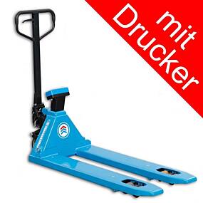 Waagehubwagen WH-D2000 mit Drucker, Tragfähigkeit: 2000 kg