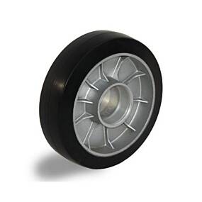 Lenkrad 160x50 mm, Alu/ Gummi, für HanseLifter Hubwagen DB-01