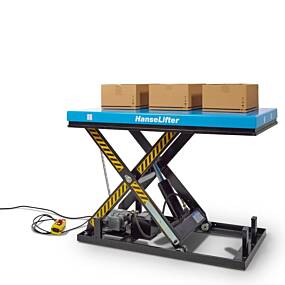 Hubtisch HIW, 230V oder 380V, Tragfähigkeit bis 4000 kg, Hubhöhe bis 1400 mm