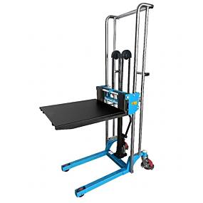 Mitnahmehochhubwagen PS04, Tragfähigkeit 400 kg, Hubhöhe bis 1500 mm